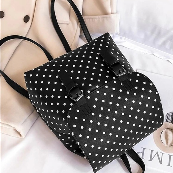 Polka dot print backpack - Picture 3 of 7
